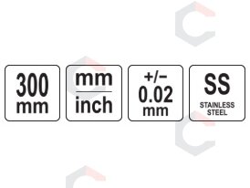 Aukščio matuoklis | 0–300 mm (YT-72272) 6 Aukščio matuoklis | 0–300 mm (YT-72272) 6