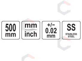 Aukščio matuoklis | 0–500 mm (YT-72273) 6 Aukščio matuoklis | 0–500 mm (YT-72273) 6