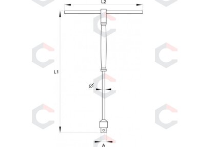 Slankiojanti rankena galvutėms | gumuota | 6.3 mm (1/4") (YT-1565)