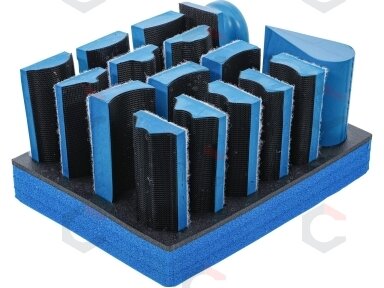 Šlifavimo blokų rinkinys su velcro | 16 vnt. (74365)