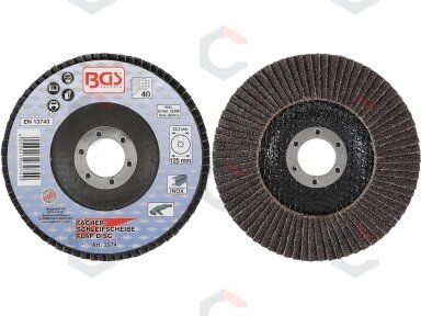 Šlifavimo diskas lapelinis | Ø 125 mm | K 40 (3974) Šlifavimo diskas lapelinis | Ø 125 mm | K 40 (3974)