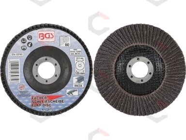 Šlifavimo diskas lapelinis | Ø 125 mm | K 60 (3975) Šlifavimo diskas lapelinis | Ø 125 mm | K 60 (3975)