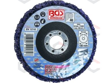 Šlifavimo diskas su abrazyvine medžiaga | juoda | Ø 100 mm | 16 mm montavimo anga (9184) Šlifavimo diskas su abrazyvine medžiaga | juoda | Ø 100 mm | 16 mm montavimo anga (9184)