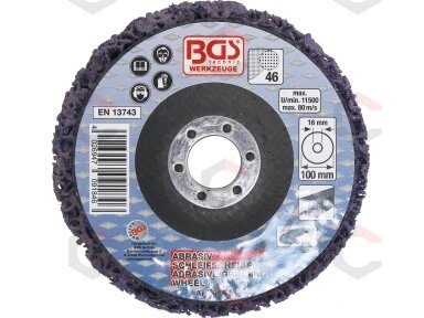 Šlifavimo diskas su abrazyvine medžiaga | juoda | Ø 100 mm | 16 mm montavimo anga (9184) Šlifavimo diskas su abrazyvine medžiaga | juoda | Ø 100 mm | 16 mm montavimo anga (9184)