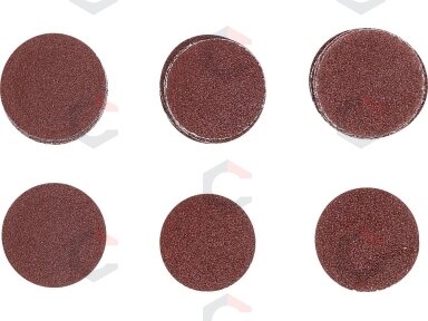 Šlifavimo padai / šlifavimo rinkinys | Ø 50 mm | K 60 - 80 - 120 | 30 vnt. (SK70194) Šlifavimo padai / šlifavimo rinkinys | Ø 50 mm | K 60 - 80 - 120 | 30 vnt. (SK70194)