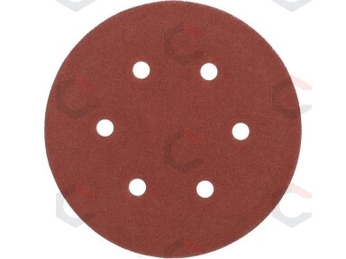 Šlifavimo popierius {velcro) | 6 skylės | 150 mm / P150 | 50 vnt. (YT-834586) Šlifavimo popierius {velcro) | 6 skylės | 150 mm / P150 | 50 vnt. (YT-834586)