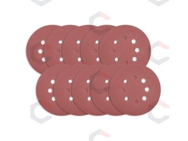 Šlifavimo popierius (velcro) žirafai | su skylėm | 225 mm / P150 | 10 vnt. (PD225150B) Šlifavimo popierius (velcro) žirafai | su skylėm | 225 mm / P150 | 10 vnt. (PD225150B)
