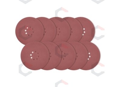 Šlifavimo popierius (velcro) žirafai | su skylėm | 225 mm / P150 | 10 vnt. (PD225150S) Šlifavimo popierius (velcro) žirafai | su skylėm | 225 mm / P150 | 10 vnt. (PD225150S)