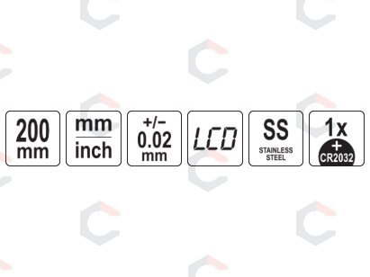 Skaitmeninis aukščio matuoklis | 0–200 mm (YT-72280) 6 Skaitmeninis aukščio matuoklis | 0–200 mm (YT-72280) 6