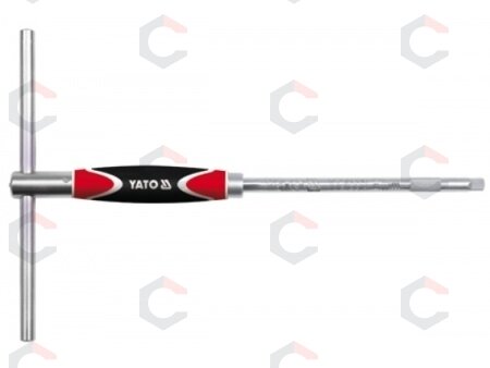 Slankiojanti rankena galvutėms | gumuota | 12.5 mm (1/2") (YT-1567) 2 Slankiojanti rankena galvutėms | gumuota | 12.5 mm (1/2") (YT-1567) 2