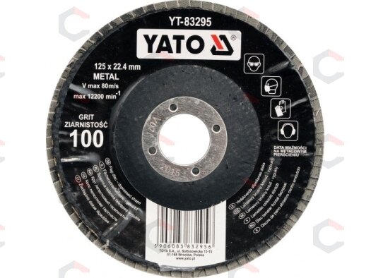 Šlifavimo diskas lapelinis išgaubtos formos 125mm P36 (YT-83291) Šlifavimo diskas lapelinis išgaubtos formos 125mm P36 (YT-83291)