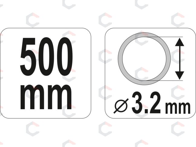 Šlangelė švirkštui | 500 mm (YT-0710) 4 Šlangelė švirkštui | 500 mm (YT-0710) 4