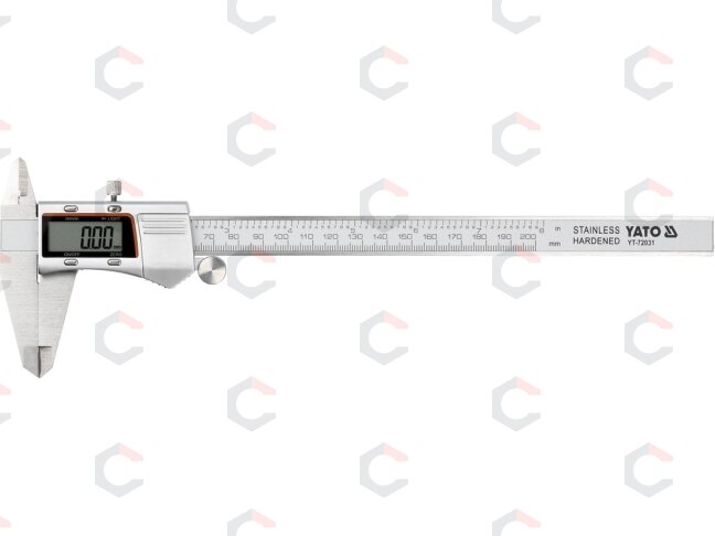 Elektroninis slankmatis su apšviestu 2,4 colio ekranu | 0–200 mm (YT-72031) Elektroninis slankmatis su apšviestu 2,4 colio ekranu | 0–200 mm (YT-72031)