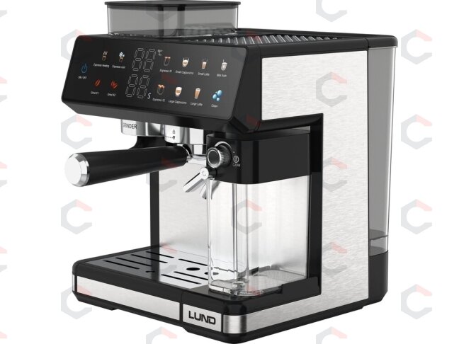 Slėginis kavos aparatas su malūnėliu ir pieno plakikliu | 1350 W | 20 bar (68501) 1 Slėginis kavos aparatas su malūnėliu ir pieno plakikliu | 1350 W | 20 bar (68501) 1