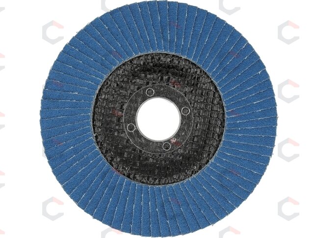 Cirkonio žiedlapinis šlifavimo diskas | P100 | 125 × 22 mm (YT-833008) 1 Cirkonio žiedlapinis šlifavimo diskas | P100 | 125 × 22 mm (YT-833008) 1