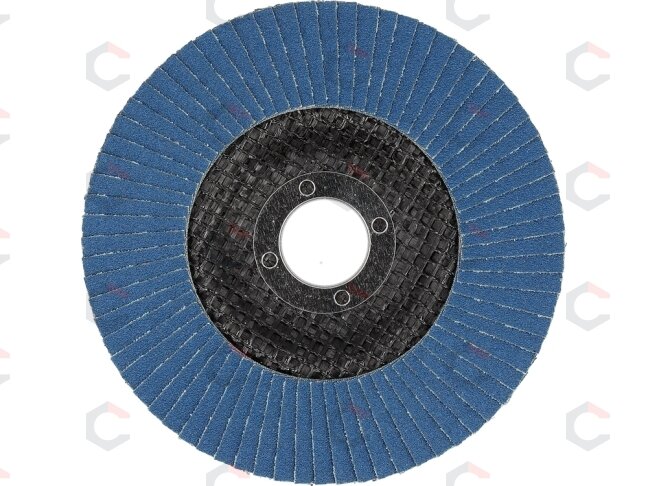 Cirkonio žiedlapinis šlifavimo diskas | P120 | 125 × 22 mm (YT-833009) 1 Cirkonio žiedlapinis šlifavimo diskas | P120 | 125 × 22 mm (YT-833009) 1