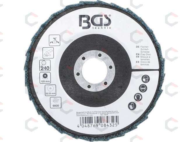 Šlifavimo diskas lapelinis | neaustinė medžiaga | Ø 125 mm | P 240 (74476) 2 Šlifavimo diskas lapelinis | neaustinė medžiaga | Ø 125 mm | P 240 (74476) 2