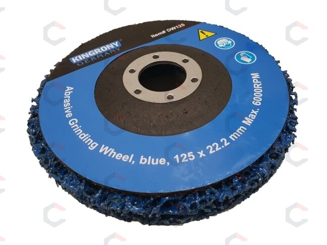 Zirkoninis šlifavimo diskas su abrazyvine medžiaga | mėlynas | 125x22.2 mm (DW125) 1 Zirkoninis šlifavimo diskas su abrazyvine medžiaga | mėlynas | 125x22.2 mm (DW125) 1