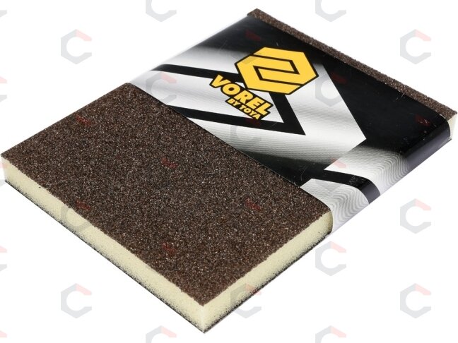 Šlifavimo kempinė dvipusė P60 (07911) 1 Šlifavimo kempinė dvipusė P60 (07911) 1