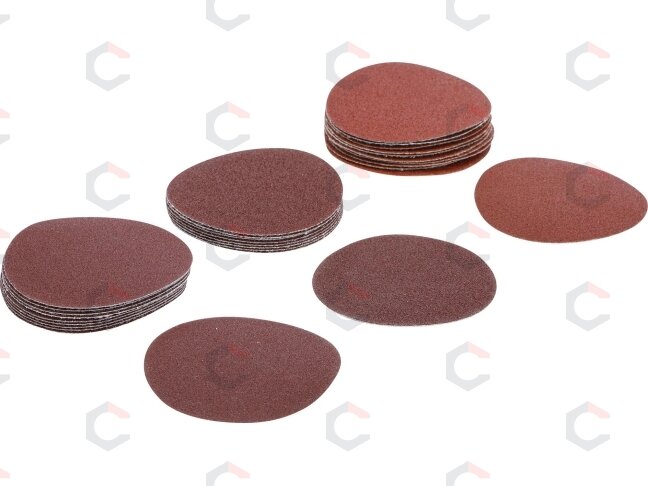 Šlifavimo padai / šlifavimo rinkinys | Ø 75 mm | K 60 - 80 - 120 | 30 vnt. (70195) Šlifavimo padai / šlifavimo rinkinys | Ø 75 mm | K 60 - 80 - 120 | 30 vnt. (70195)
