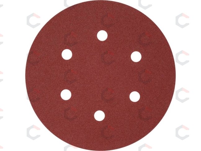 Šlifavimo popierius {velcro) | 6 skylės | 150 mm / P180 | 50 vnt. (YT-834587) 1 Šlifavimo popierius {velcro) | 6 skylės | 150 mm / P180 | 50 vnt. (YT-834587) 1
