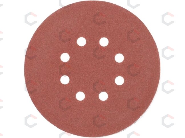 Šlifavimo popierius {velcro) | 8 skylės | 150 mm / P150 | 50 vnt. (YT-834596) 1 Šlifavimo popierius {velcro) | 8 skylės | 150 mm / P150 | 50 vnt. (YT-834596) 1