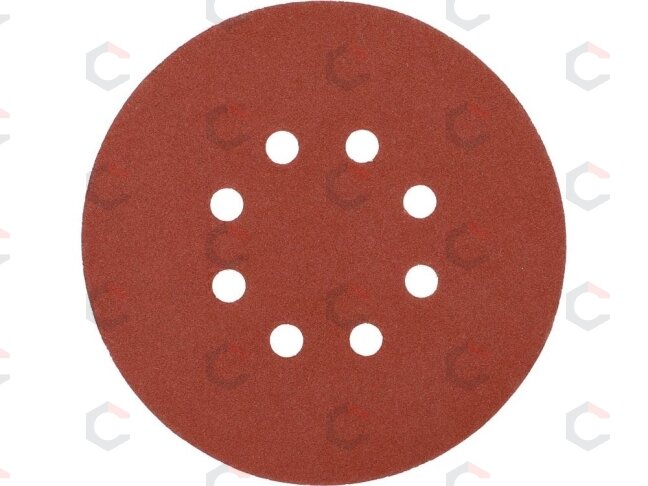 Šlifavimo popierius {velcro) | 8 skylės | 150 mm / P220 | 50 vnt. (YT-834598) 1
