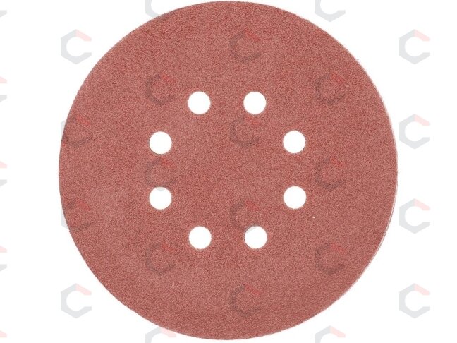 Šlifavimo popierius {velcro) | 8 skylės | 150 mm / P80 | 50 vnt. (YT-834593) 1 Šlifavimo popierius {velcro) | 8 skylės | 150 mm / P80 | 50 vnt. (YT-834593) 1