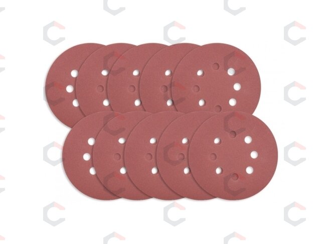 Šlifavimo popierius (velcro) žirafai | su skylėm | 225 mm / P150 | 10 vnt. (PD225150B) 1 Šlifavimo popierius (velcro) žirafai | su skylėm | 225 mm / P150 | 10 vnt. (PD225150B) 1