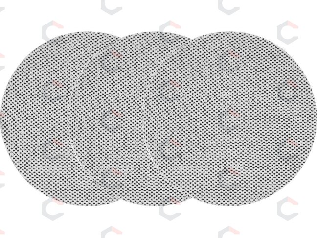 Šlifavimo tinklelis apvalus | kietas | dulkėms pralaidus veliūras | 225 mm / P180 | 3 vnt. (YT-84585) Šlifavimo tinklelis apvalus | kietas | dulkėms pralaidus veliūras | 225 mm / P180 | 3 vnt. (YT-84585)