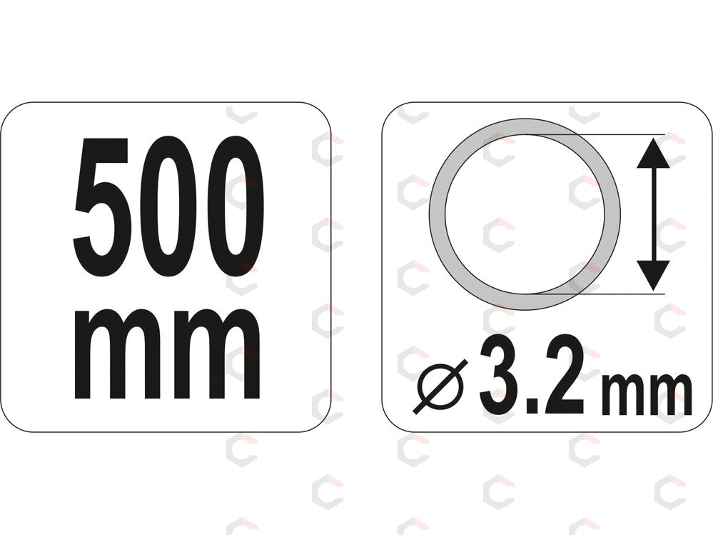 Šlangelė švirkštui | 500 mm (YT-0710) 4 Šlangelė švirkštui | 500 mm (YT-0710) 4
