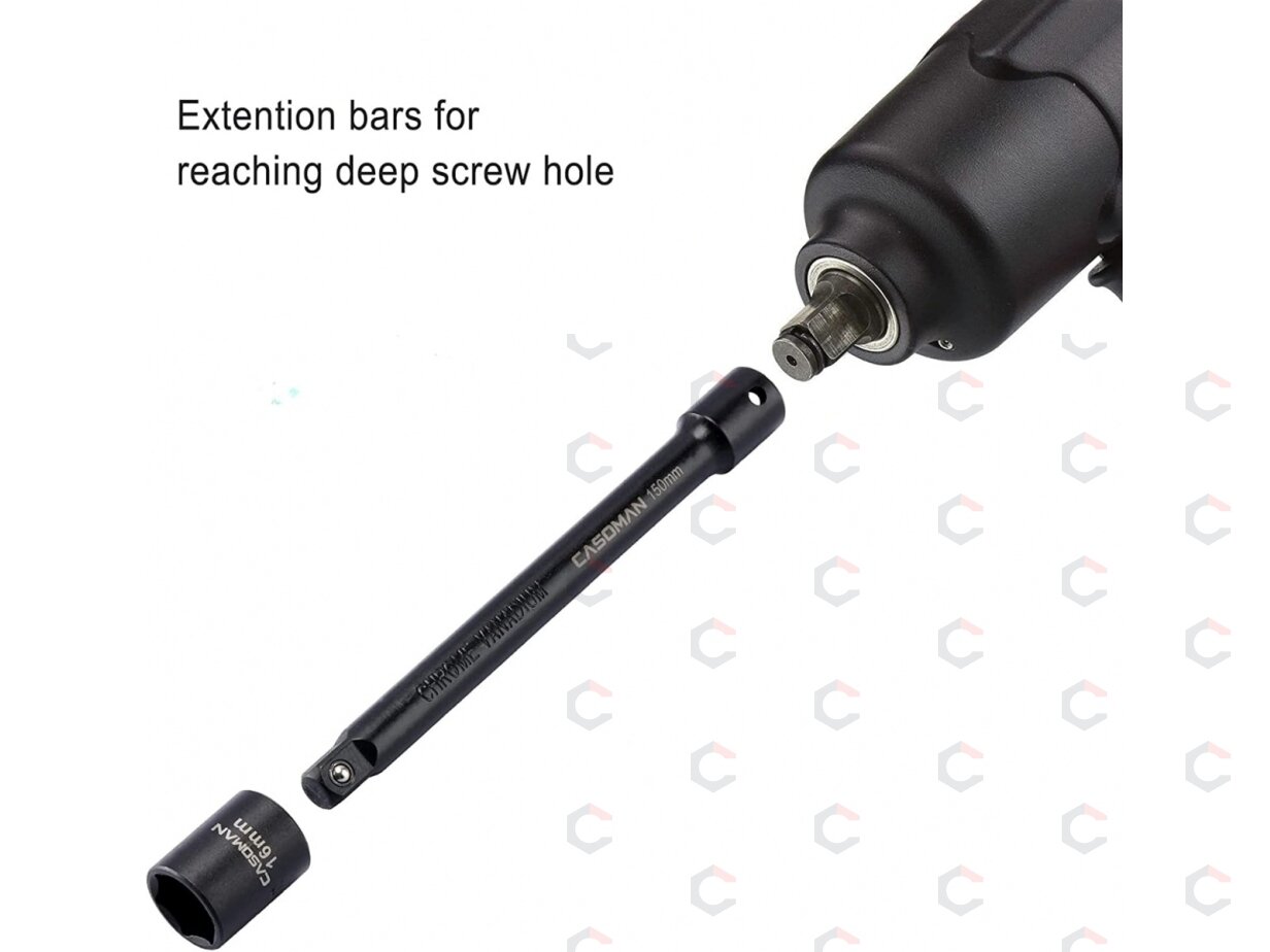 Smūginių ilgintuvų / adapterių / šarnyrų rinkinys | 6.3 mm (1/4") / 10 mm (3/8") / 12,5 mm (1/2") | 18 vnt. (DT18S) 3