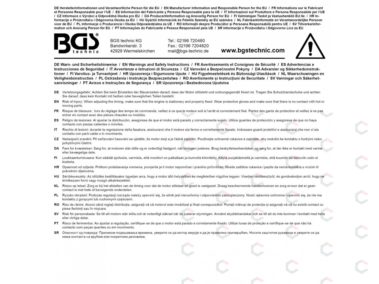 Smagračio fiksavimo įrankis | Mercedes-Benz M133 / M270 / M607 / M651 | BGS (74585B) 4 Smagračio fiksavimo įrankis | Mercedes-Benz M133 / M270 / M607 / M651 | BGS (74585B) 4