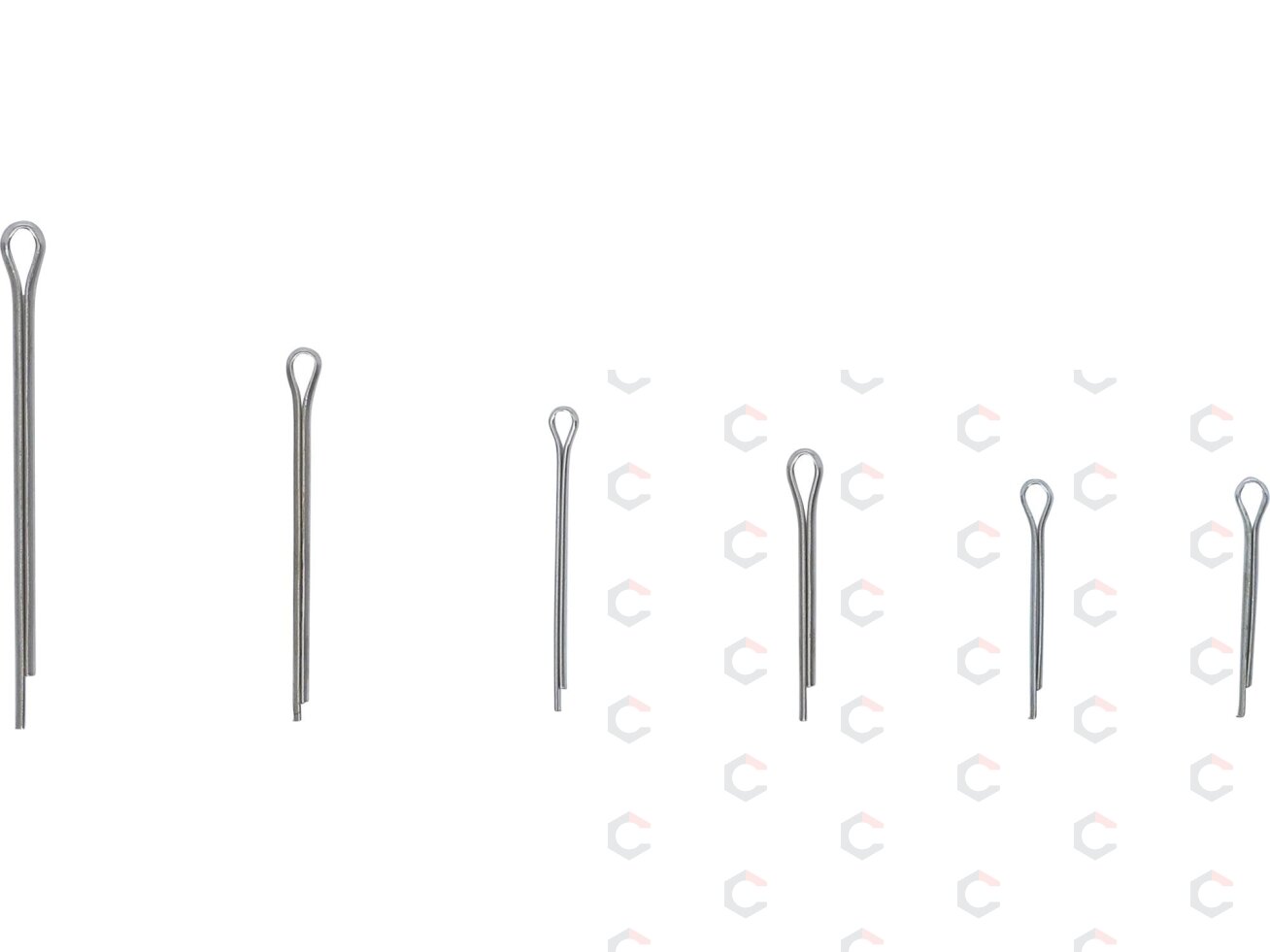 Smeigtukų asortimentas | Nerūdijantis plienas | Ø 1,6 - 4,0 mm | 555 vnt. (8048-1) 1 Smeigtukų asortimentas | Nerūdijantis plienas | Ø 1,6 - 4,0 mm | 555 vnt. (8048-1) 1