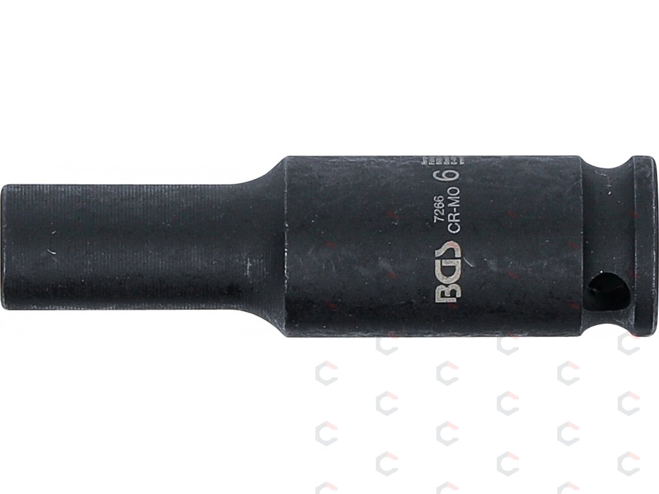 Smūginė galvutė ilga | šešiakampė | 6,3 mm (1/4") | 6 mm (7266) 2 Smūginė galvutė ilga | šešiakampė | 6,3 mm (1/4") | 6 mm (7266) 2