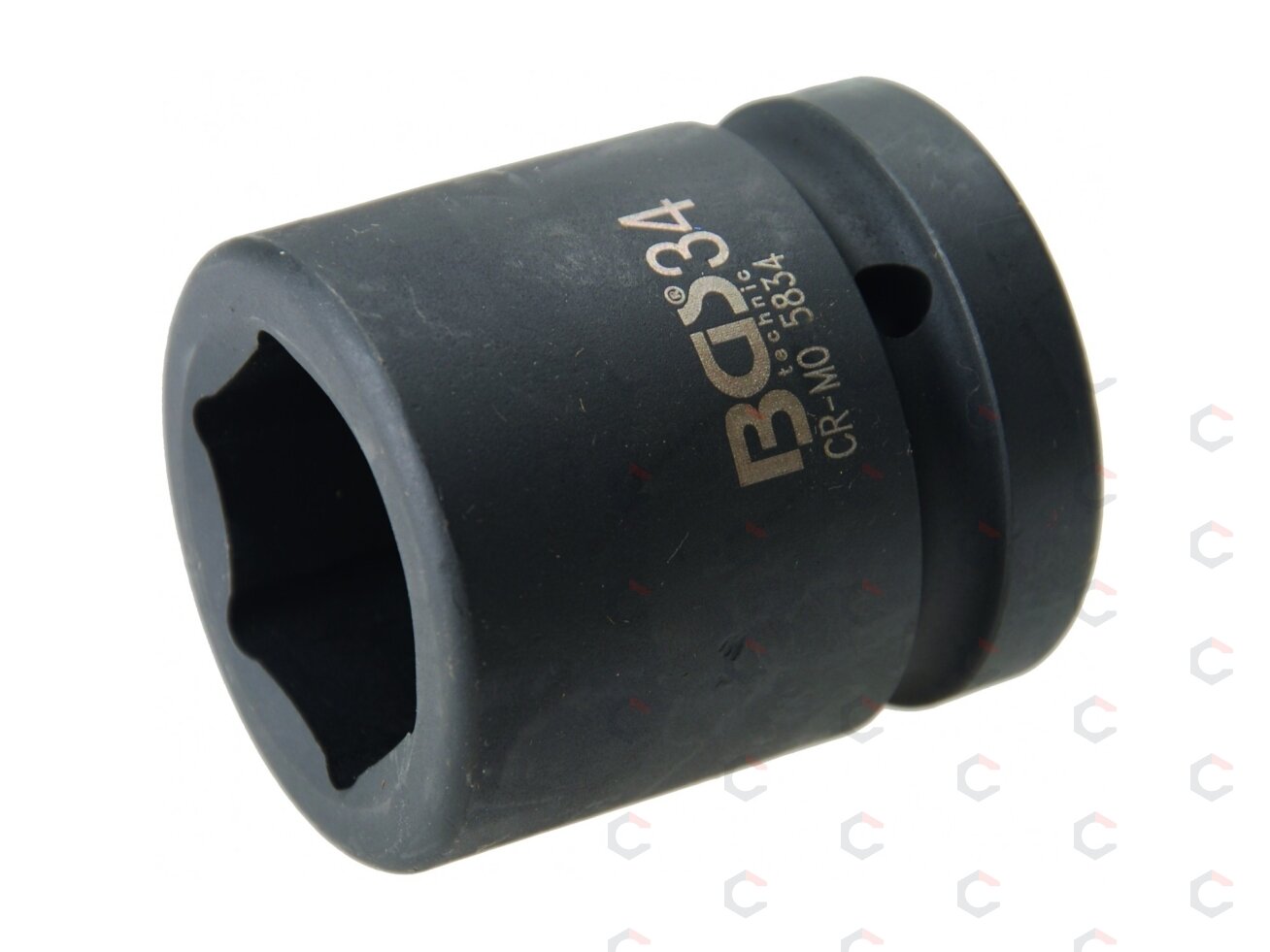 Smūginė galvutė šešiakampė | 25 mm (1") | 34 mm (5834) 1 Smūginė galvutė šešiakampė | 25 mm (1") | 34 mm (5834) 1