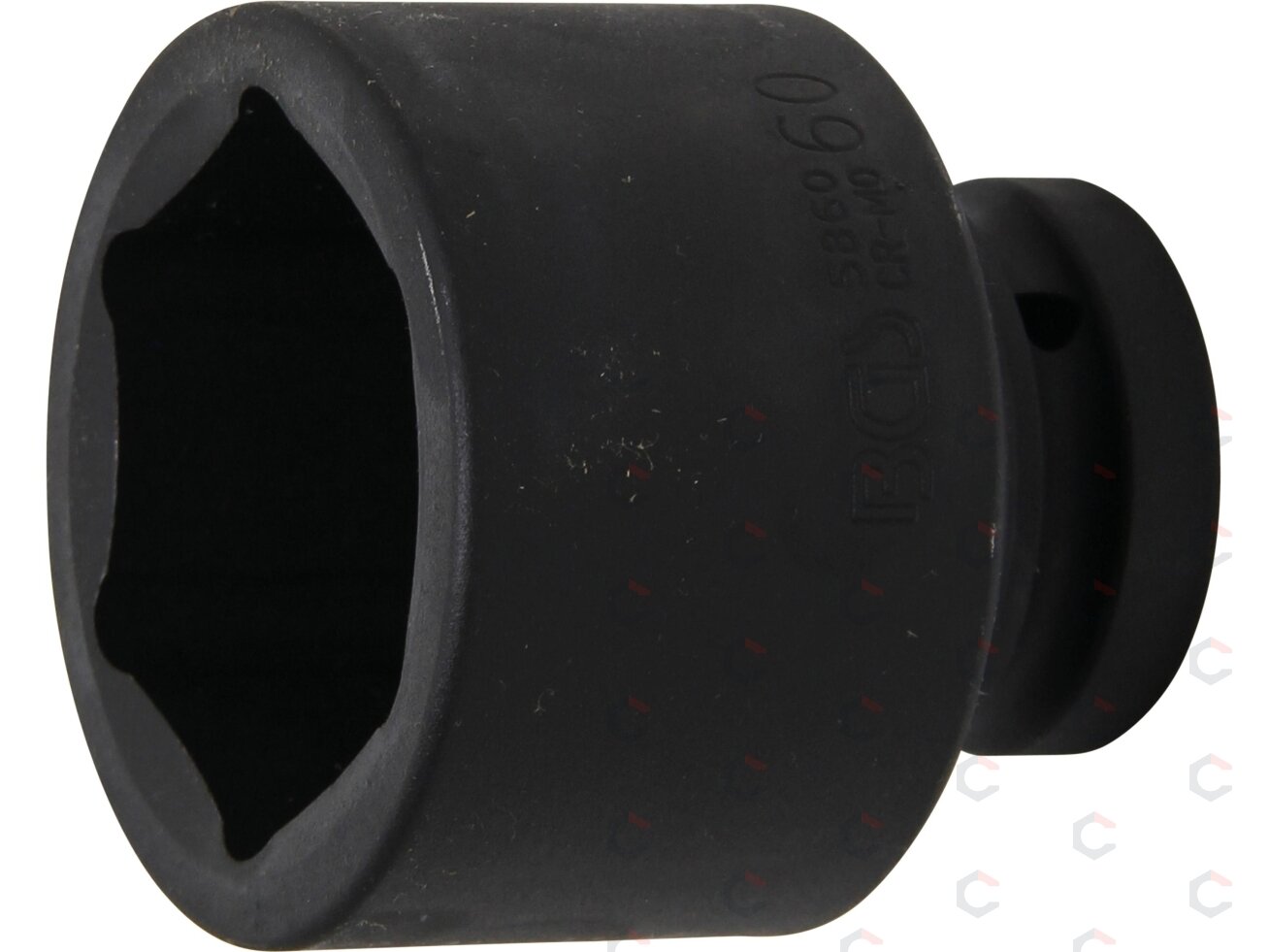 Smūginė galvutė šešiakampė | 25 mm (1") | 60 mm (5860) Smūginė galvutė šešiakampė | 25 mm (1") | 60 mm (5860)