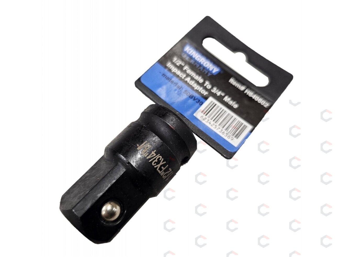 Smūginis adapteris | vidinis kvadratas 12,5 mm (1/2") - išorinis kvadratas 20 mm (3/4") (H640602) 1 Smūginis adapteris | vidinis kvadratas 12,5 mm (1/2") - išorinis kvadratas 20 mm (3/4") (H640602) 1