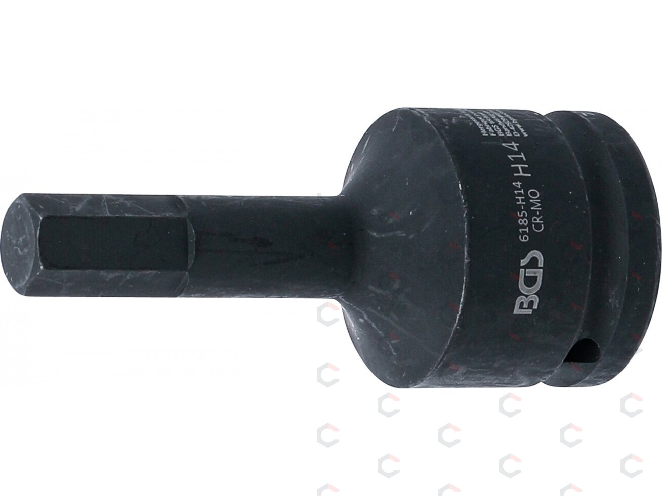 Smūginis antgalis | ilgis 100 mm | 20 mm (3/4") | Hex šešiakampis 14 mm (6185-H14) 1 Smūginis antgalis | ilgis 100 mm | 20 mm (3/4") | Hex šešiakampis 14 mm (6185-H14) 1