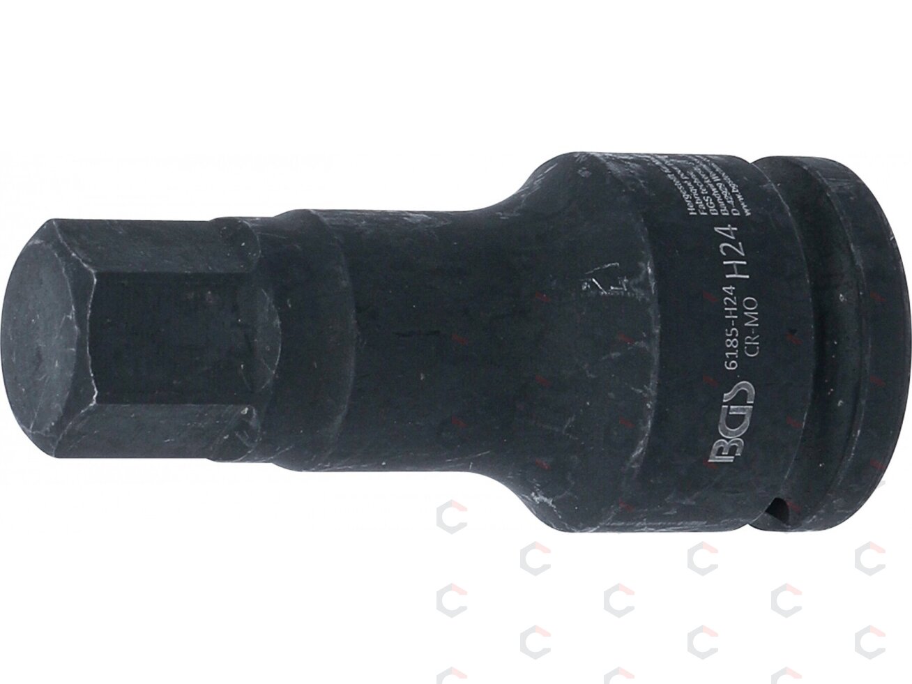 Smūginis antgalis | ilgis 100 mm | 20 mm (3/4") | Hex šešiakampis 24 mm (6185-H24) 1 Smūginis antgalis | ilgis 100 mm | 20 mm (3/4") | Hex šešiakampis 24 mm (6185-H24) 1