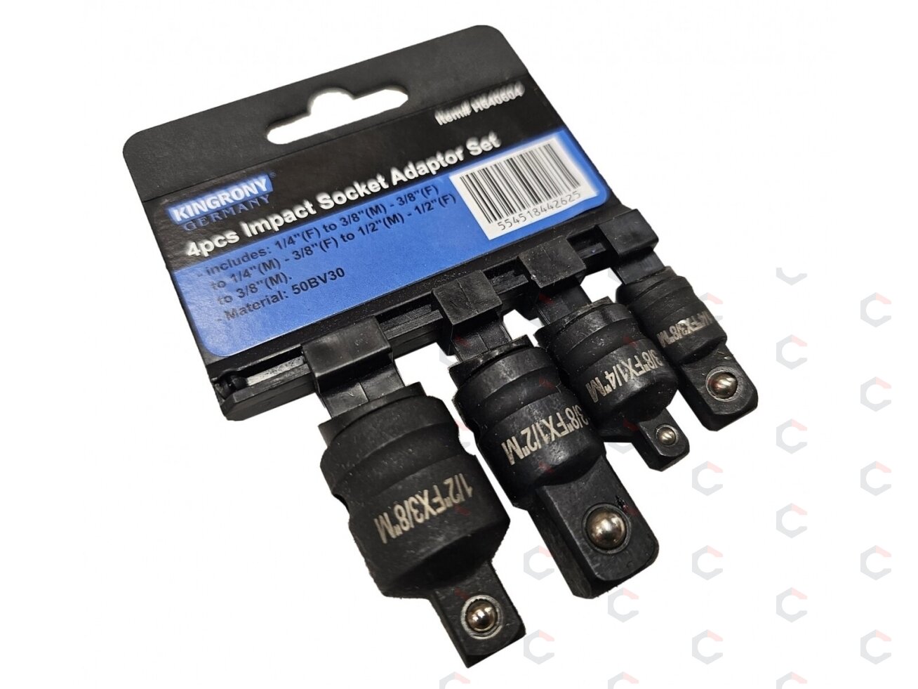 Smūginių adapterių rinkinys | 50BV30 | 4 vnt. (H640604) 1 Smūginių adapterių rinkinys | 50BV30 | 4 vnt. (H640604) 1