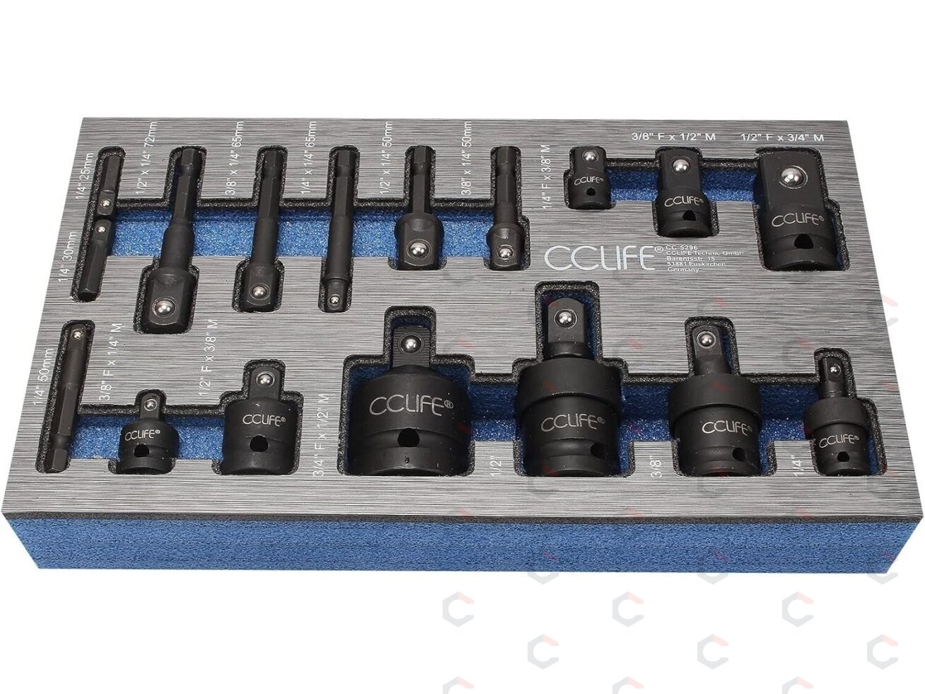 Smūginių adapterių ir šarnyrų / kardanų rinkinys | Cr-Mo | 17 vnt. (H640617) 1 Smūginių adapterių ir šarnyrų / kardanų rinkinys | Cr-Mo | 17 vnt. (H640617) 1