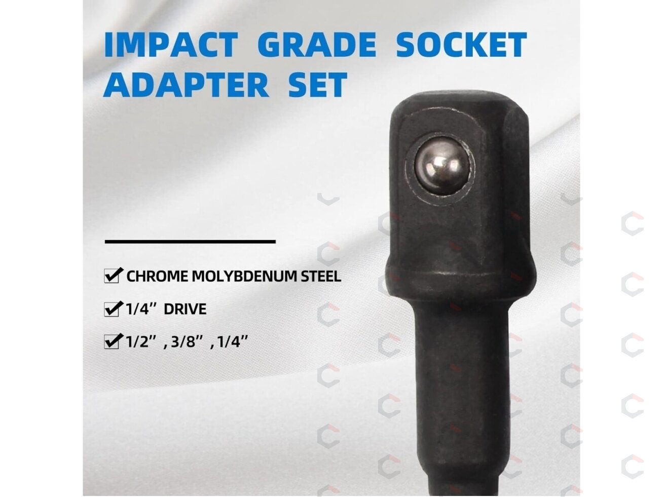 Smūginių adapterių ir šarnyrų / kardanų rinkinys | Cr-Mo | 17 vnt. (H640617) 4 Smūginių adapterių ir šarnyrų / kardanų rinkinys | Cr-Mo | 17 vnt. (H640617) 4