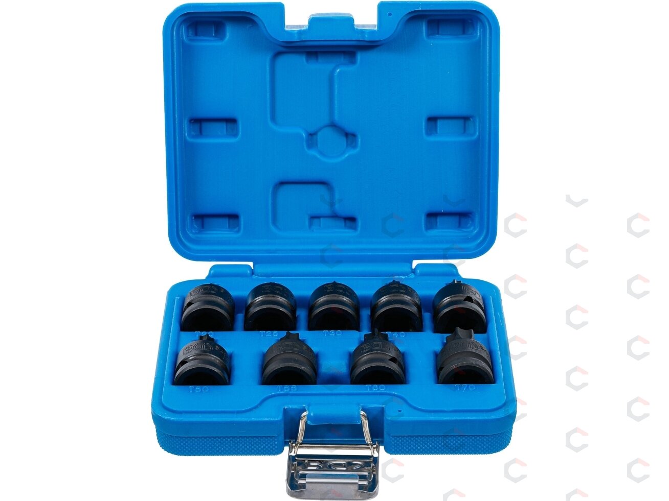 Smūginių galvučių su T-Star antgaliais rinkinys 1/2" T20–T70 9 vnt. (5486) Smūginių galvučių su T-Star antgaliais rinkinys 1/2" T20–T70 9 vnt. (5486)