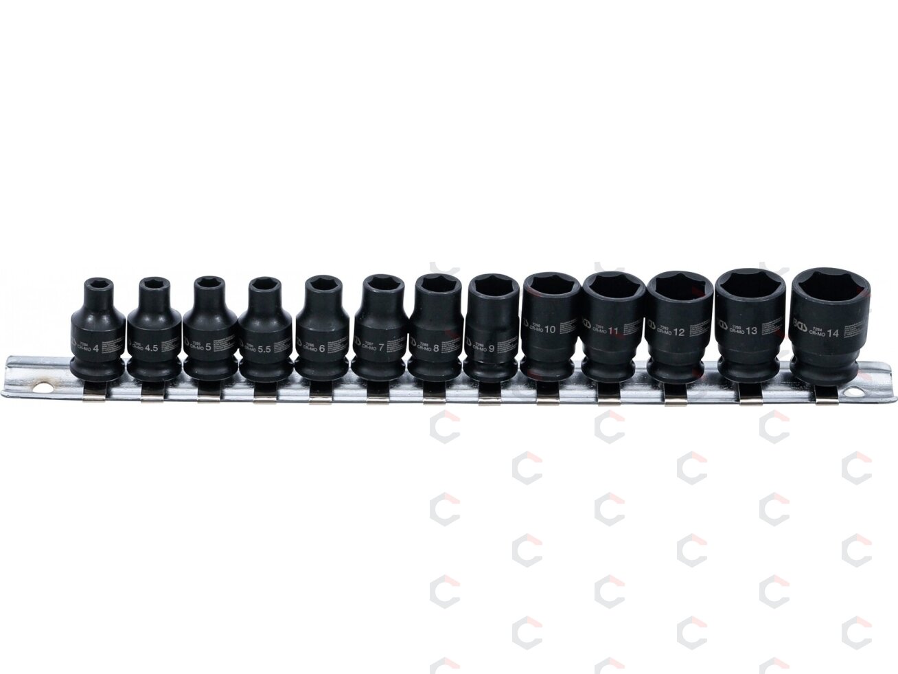 Smūginių galvučių komplektas | šešiakampės | 6,3 mm (1/4") | 4 - 14 mm | 13 vnt. (5296)