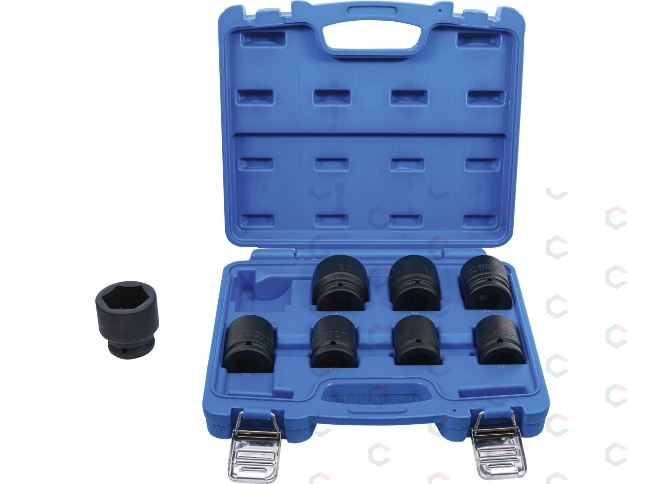 Smūginių galvučių rinkinys | 20 mm (3/4") | 22 - 38 mm | 8 vnt. (5240) 2 Smūginių galvučių rinkinys | 20 mm (3/4") | 22 - 38 mm | 8 vnt. (5240) 2