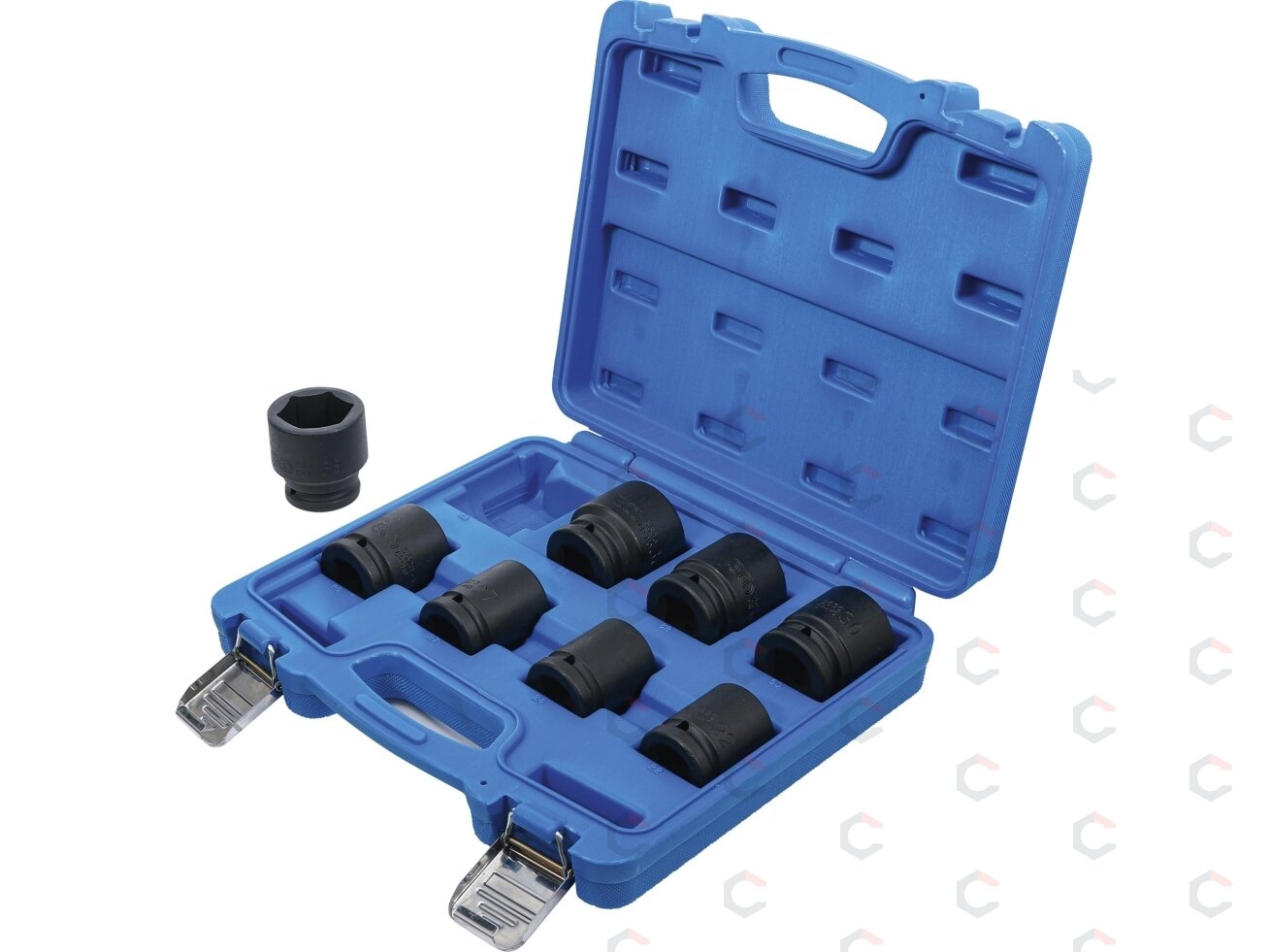 Smūginių galvučių rinkinys | 20 mm (3/4") | 22 - 38 mm | 8 vnt. (5240) 3 Smūginių galvučių rinkinys | 20 mm (3/4") | 22 - 38 mm | 8 vnt. (5240) 3