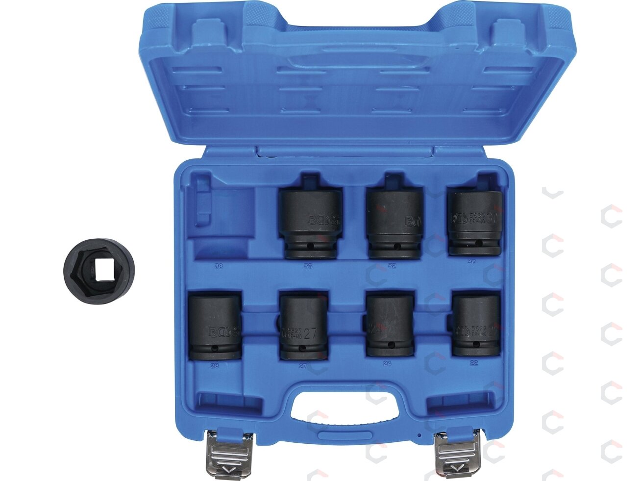 Smūginių galvučių rinkinys | 20 mm (3/4") | 22 - 38 mm | 8 vnt. (5240) 4