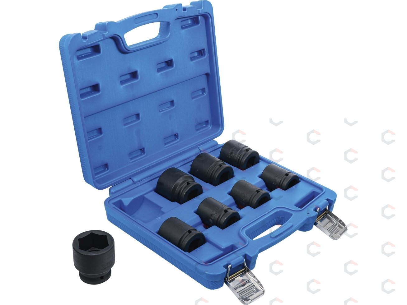 Smūginių galvučių rinkinys | 20 mm (3/4") | 22 - 38 mm | 8 vnt. (5240) Smūginių galvučių rinkinys | 20 mm (3/4") | 22 - 38 mm | 8 vnt. (5240)