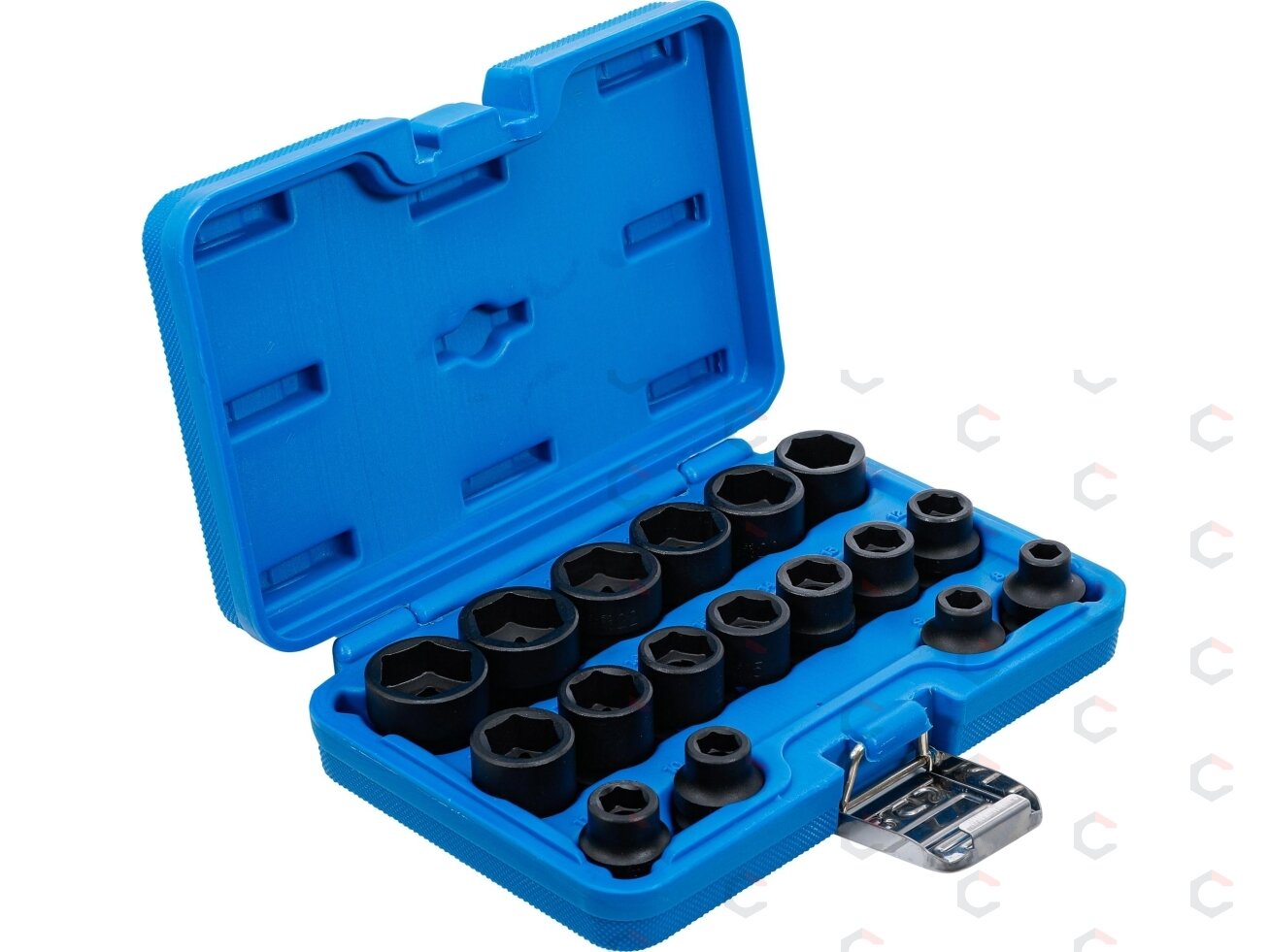 Smūginių galvučių rinkinys | patrumpintos | 12,5 mm (1/2") | 8–24 mm | 17 vnt. (9286) 1 Smūginių galvučių rinkinys | patrumpintos | 12,5 mm (1/2") | 8–24 mm | 17 vnt. (9286) 1